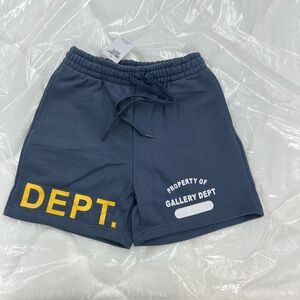 Gallery Dept Blue and Yellow Athletic Shorts